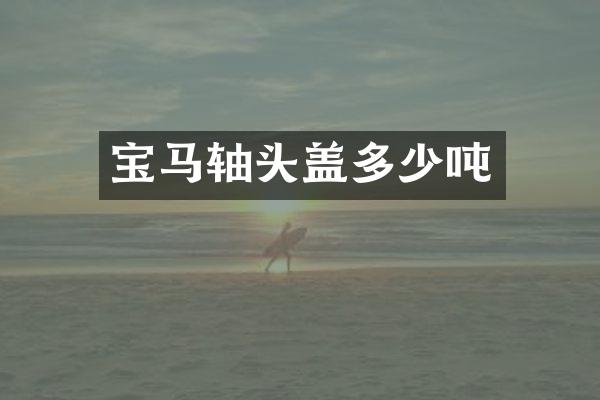 宝马轴头盖多少吨