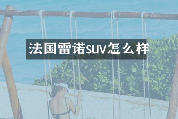 法国雷诺suv怎么样
