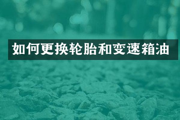 如何更换轮胎和变速箱油