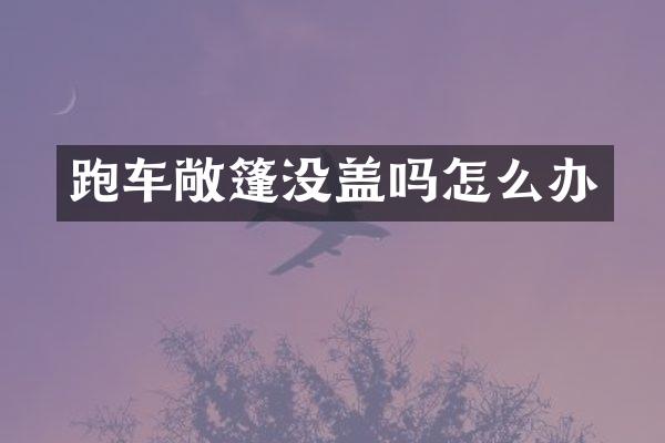 跑车敞篷没盖吗怎么办