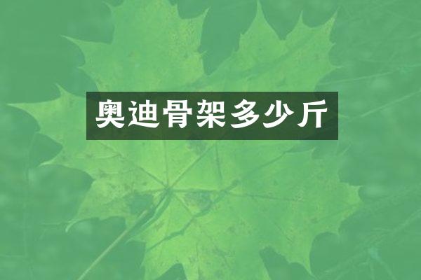 奥迪骨架多少斤