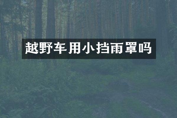 越野车用小挡雨罩吗