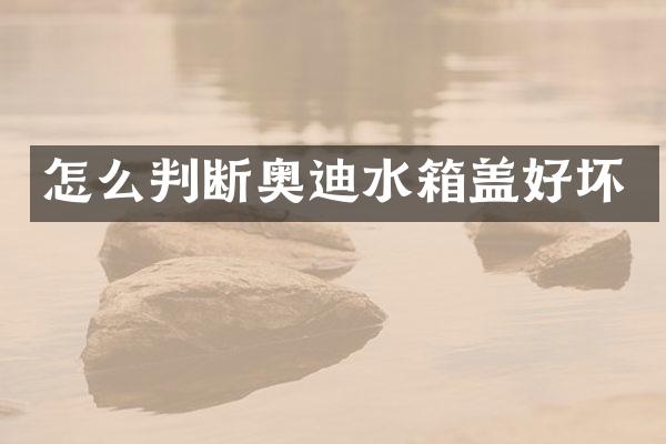 怎么判断奥迪水箱盖好坏
