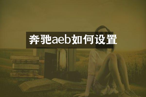 奔驰aeb如何设置