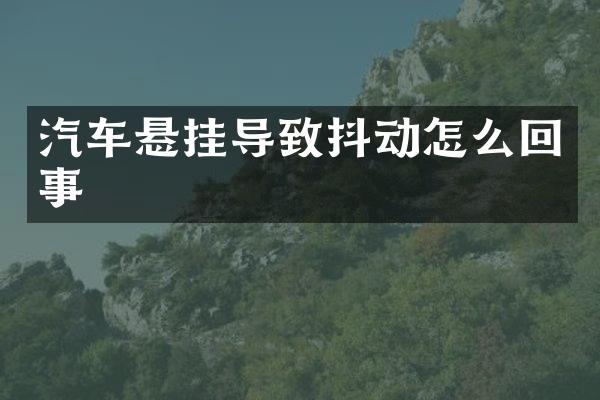 汽车悬挂导致抖动怎么回事