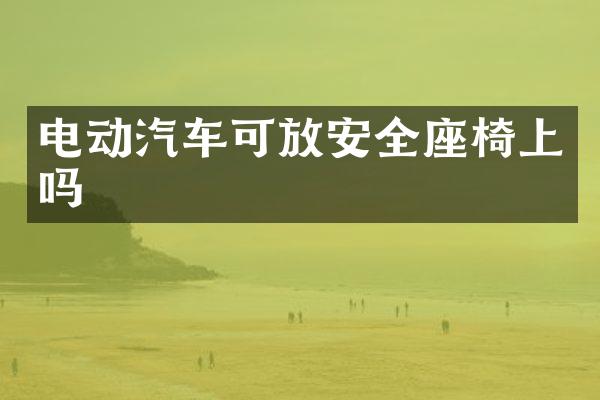 电动汽车可放安全座椅上吗