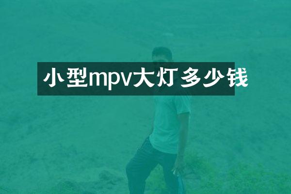小型mpv大灯多少钱