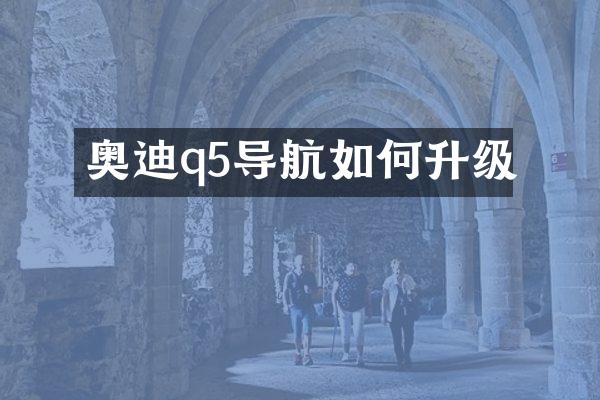 奥迪q5导航如何升级