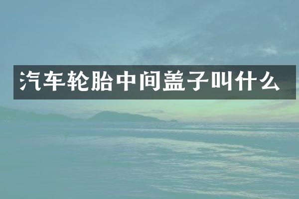 汽车轮胎中间盖子叫什么