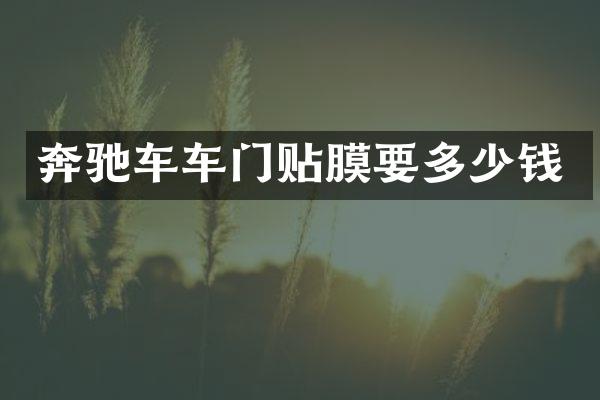 奔驰车车门贴膜要多少钱