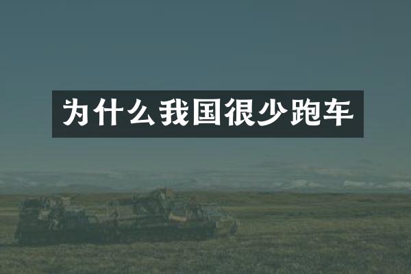 为什么我国很少跑车