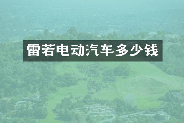 雷若电动汽车多少钱