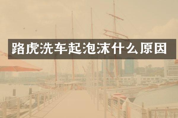 路虎洗车起泡沫什么原因