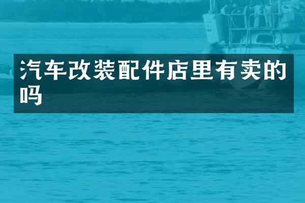 汽车改装配件店里有卖的吗