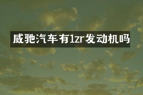 威驰汽车有1zr发动机吗