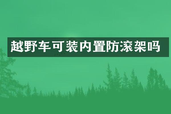 越野车可装内置防滚架吗