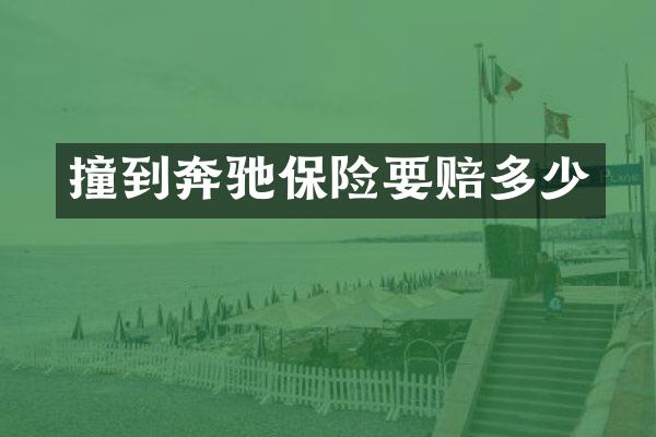 撞到奔驰保险要赔多少