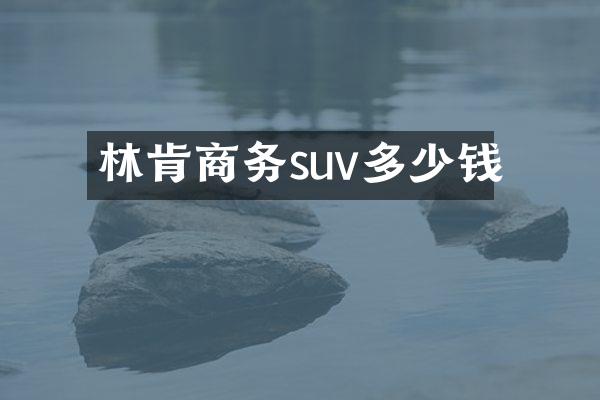 林肯商务suv多少钱