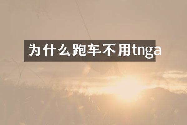 为什么跑车不用tnga