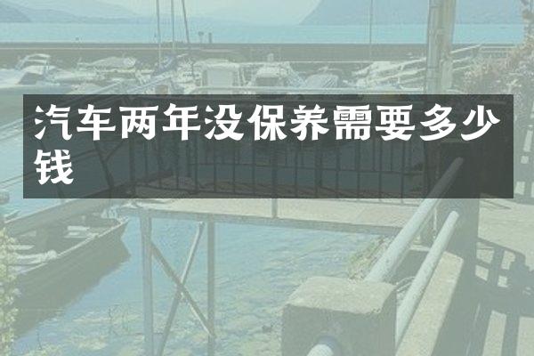 汽车两年没保养需要多少钱