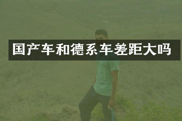 国产车和德系车差距大吗