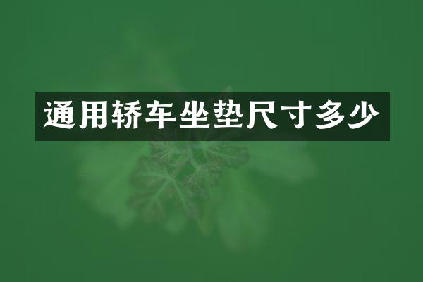 通用轿车坐垫尺寸多少