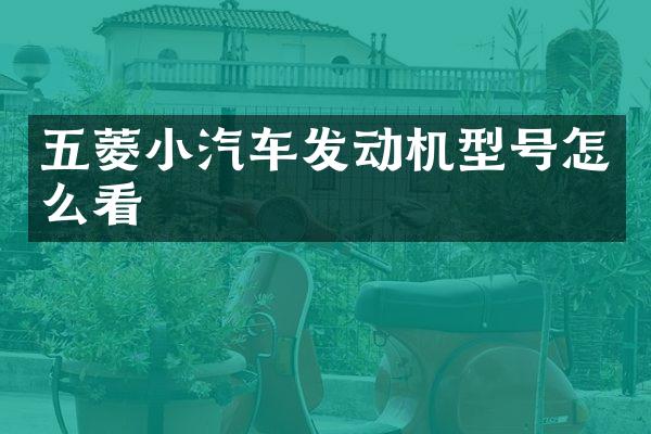 五菱小汽车发动机型号怎么看