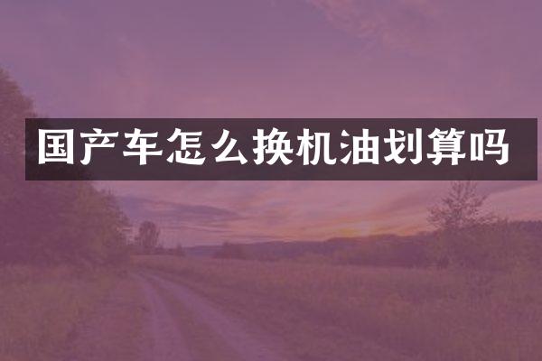 国产车怎么换机油划算吗