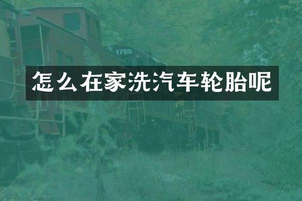 怎么在家洗汽车轮胎呢