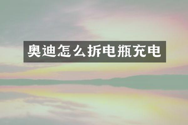 奥迪怎么拆电瓶充电