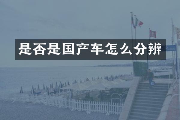 是否是国产车怎么分辨