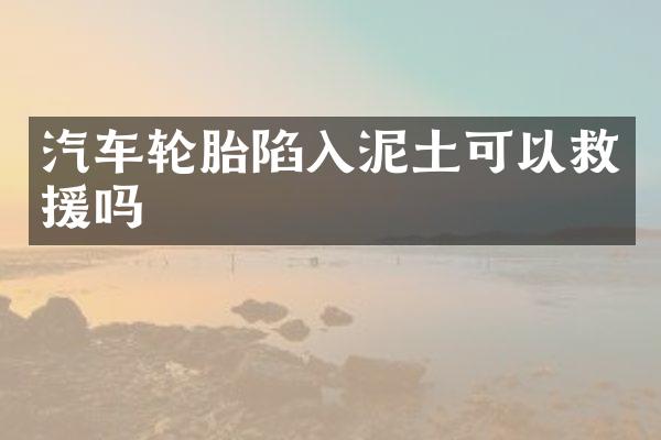汽车轮胎陷入泥土可以救援吗
