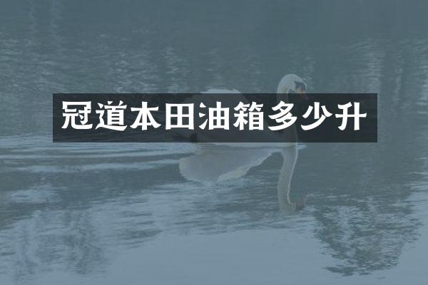 冠道本田油箱多少升