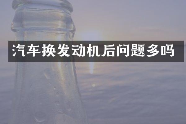 汽车换发动机后问题多吗