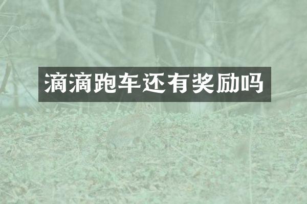滴滴跑车还有奖励吗