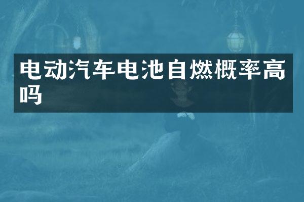 电动汽车电池自燃概率高吗