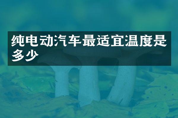 纯电动汽车最适宜温度是多少