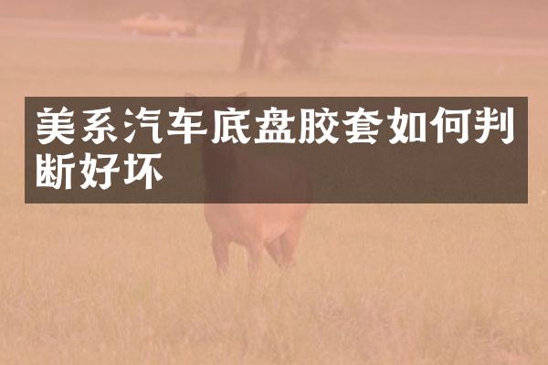 美系汽车底盘胶套如何判断好坏