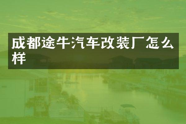 成都途牛汽车改装厂怎么样