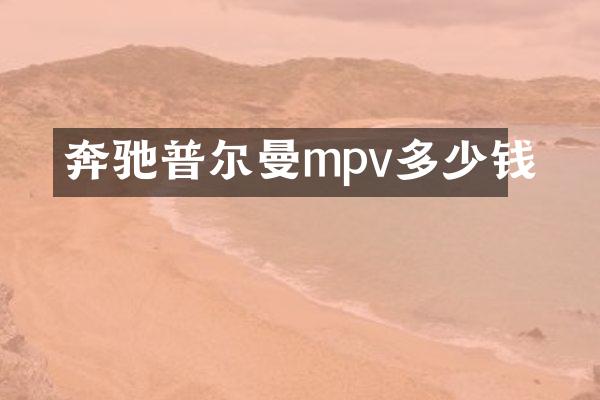 奔驰普尔曼mpv多少钱