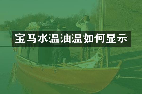 宝马水温油温如何显示