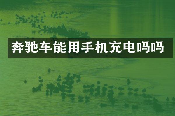 奔驰车能用手机充电吗吗