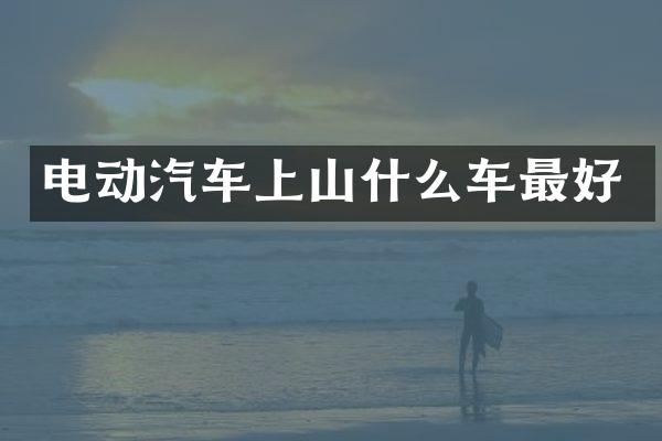 电动汽车上山什么车最好