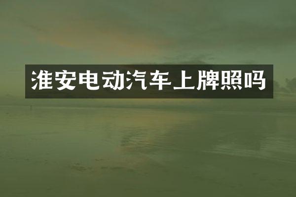 淮安电动汽车上牌照吗