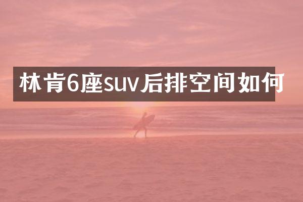 林肯6座suv后排空间如何