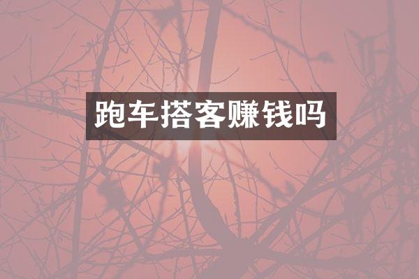 跑车搭客赚钱吗