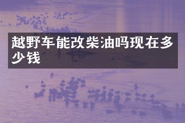 越野车能改柴油吗现在多少钱