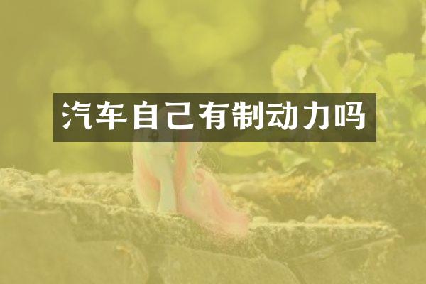 汽车自己有制动力吗