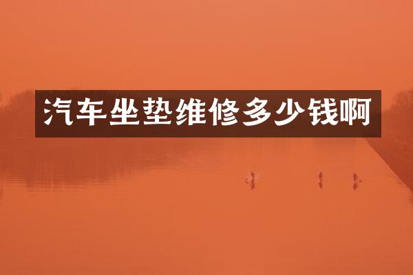 汽车坐垫维修多少钱啊