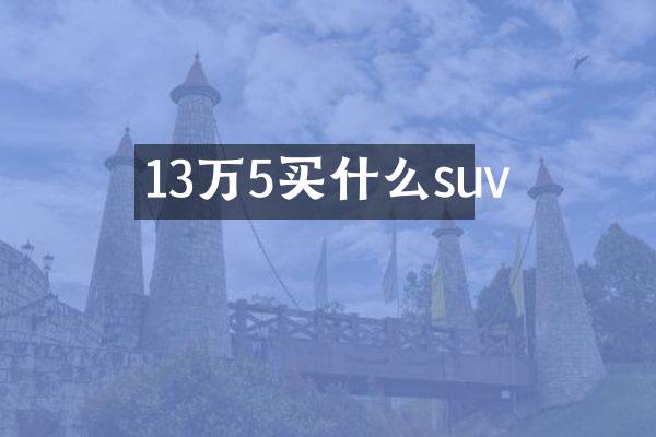 13万5suv